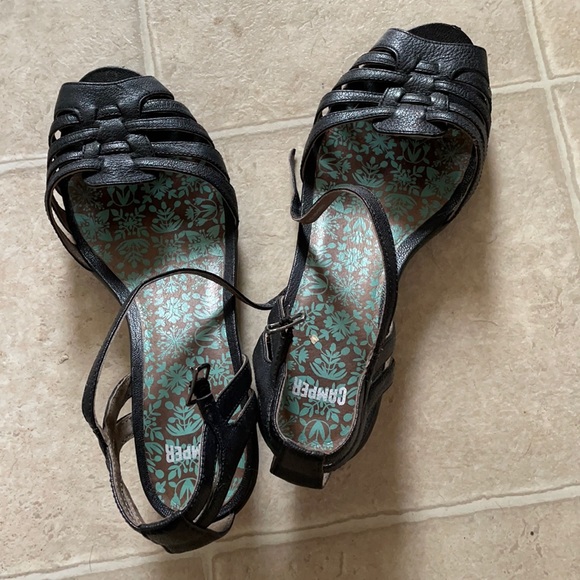Camper Peep Toe Mini Heal Sandals - Picture 1 of 5